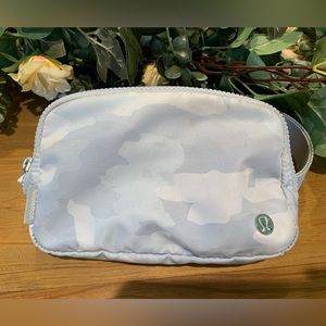 Lululemon Everywhere belt bag with extended strap - white / gray camo